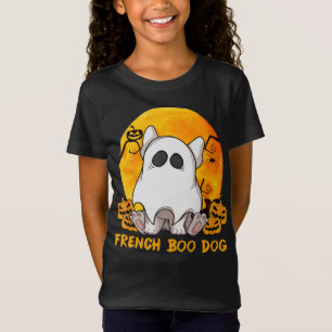 Camiseta Boo Bulldog con Araña de Calabaza y Luna
