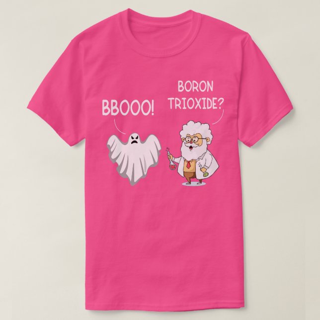 Camiseta Boo Chemical Elements Pun Funny Chemistry Hallowee (Diseño del anverso)