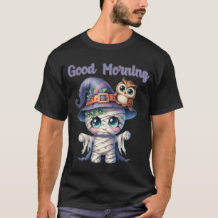 Camiseta Boo cómico de brujas Halloween buenas mañanas