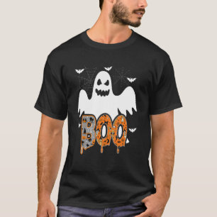 Camiseta Boo Con Arañas Y Gorra De Brujas Halloween