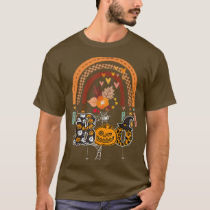 Camiseta Boo Con Arañas Y Gorra De Brujas Halloween Arcoiri