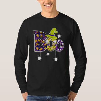 Camiseta Boo Con Sombrero De Bruja Arañas Calabaza Niños Ha