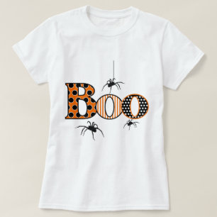 Camiseta BOO con Spiders Halloween