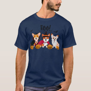 Camiseta Boo Corgi Mummy Mascota de Perros Brujos Halloween