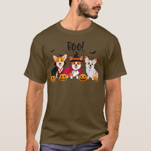 Camiseta Boo Corgi Mummy Mascota de Perros Brujos Halloween
