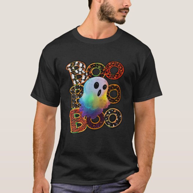 Camiseta Boo Creepy Owen Pumpkin Fantasma feliz Halloween G (Anverso)