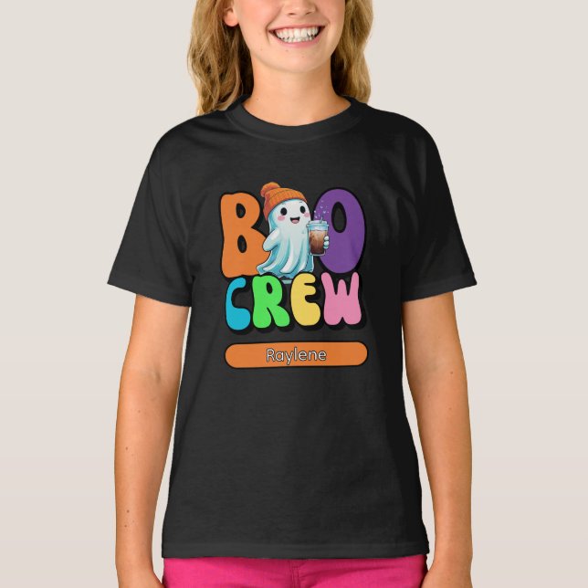 Camiseta Boo Crew Cute Ghost Mateo Niños (Anverso)