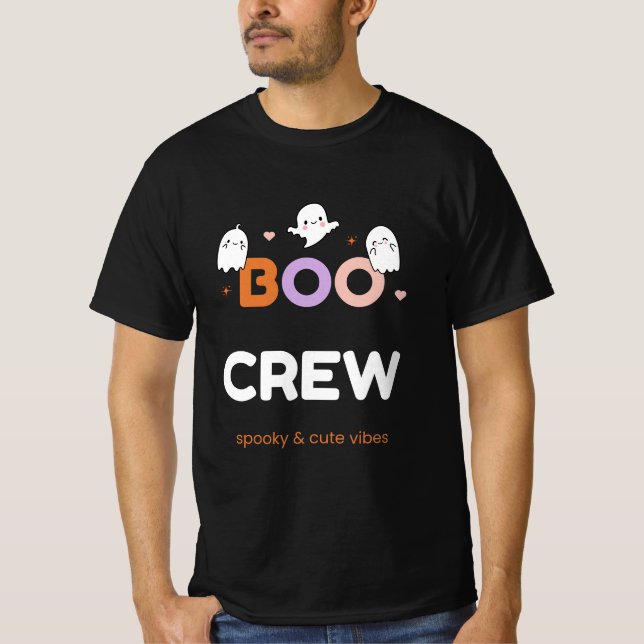 Camiseta BOO CREW | Cute Halloween Ghosts T-Shirt (Anverso)