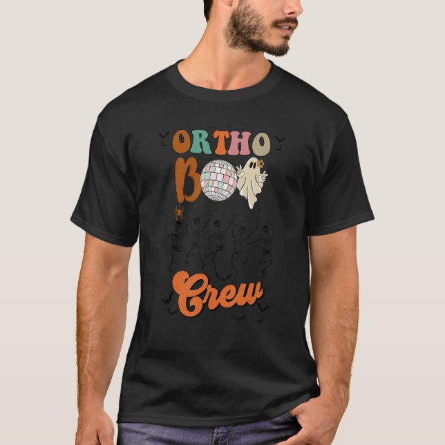 Camiseta Boo Crew Dance Skeleton Danzando Ortopedia Ortoped (Anverso)