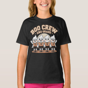 Camiseta Boo Crew Fantasmas de Halloween de 2º Grado