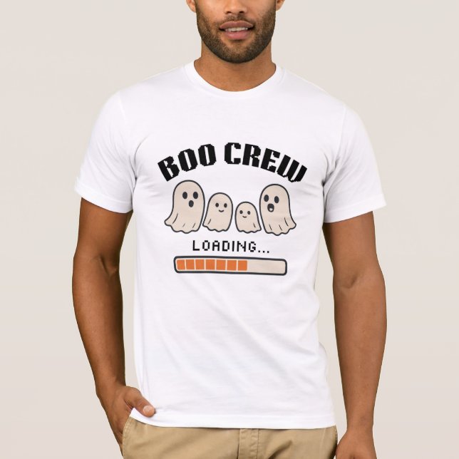 Camiseta Boo Crew - Funny Cute Ghost Family Halloween (Anverso)