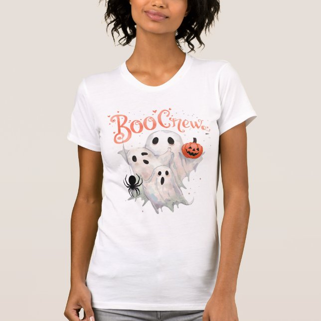 Camiseta Boo Crew - Funny Diseño de Halloween (Anverso)