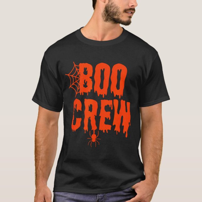 Camiseta Boo Crew Funny Halloween Shirt For Group Costume F (Anverso)