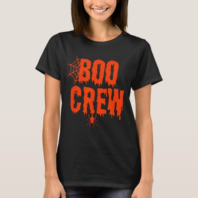 Camiseta Boo Crew Funny Halloween Shirt For Group Costume F (Anverso)