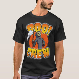 Camiseta Boo Crew Grim Reaper Cute Coste De Halloween