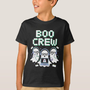 Camiseta Boo Crew Halloween It Tech Help Desk Stem