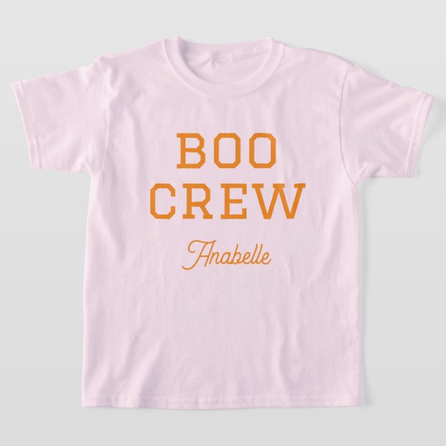 Camiseta Boo Crew Monogrammed Halloween (Distribución)