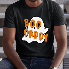 Camiseta Boo Daddy Padre Fantasma Halloween Blanco