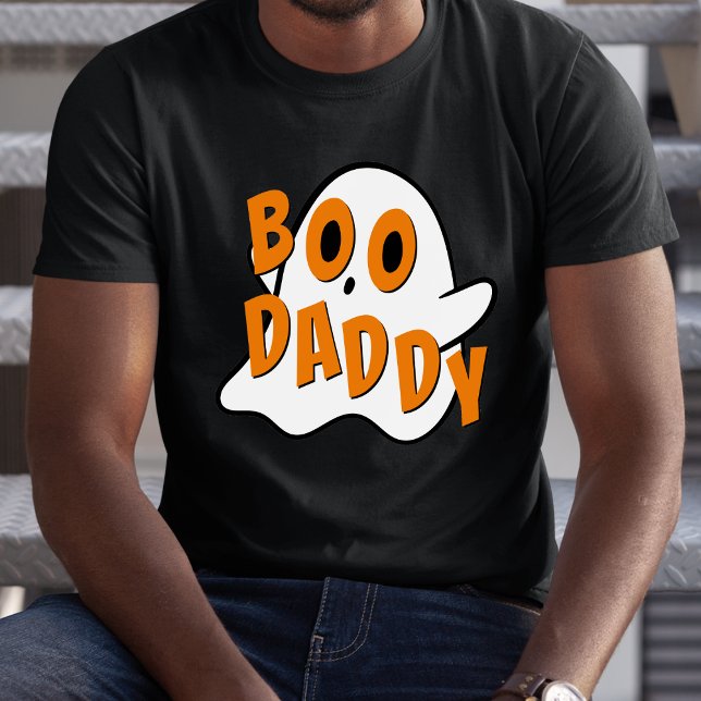 Camiseta Boo Daddy Padre Fantasma Halloween Blanco (boo daddy ghost Halloween shirt for dads)