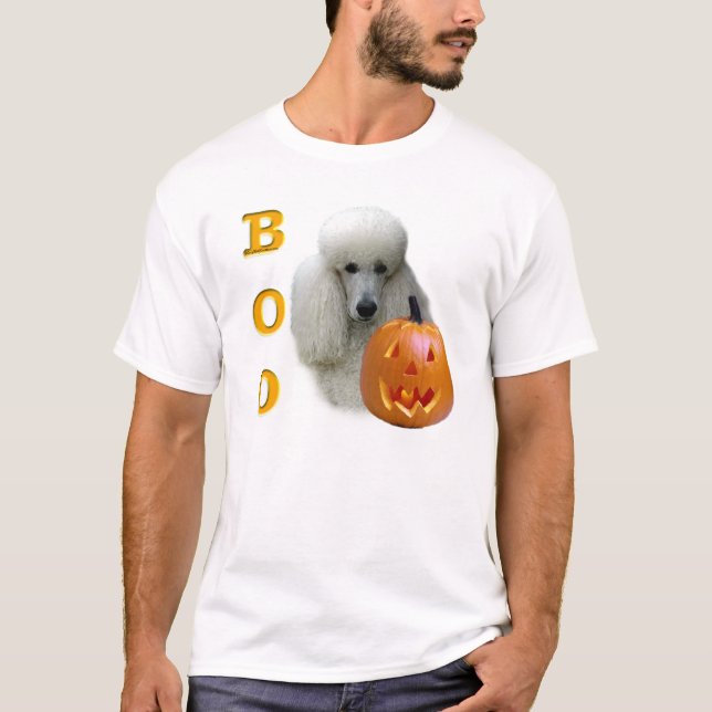 Camiseta Boo de caniche blanco (Anverso)