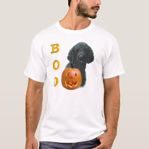 Camiseta Boo de caniche cubierto negro