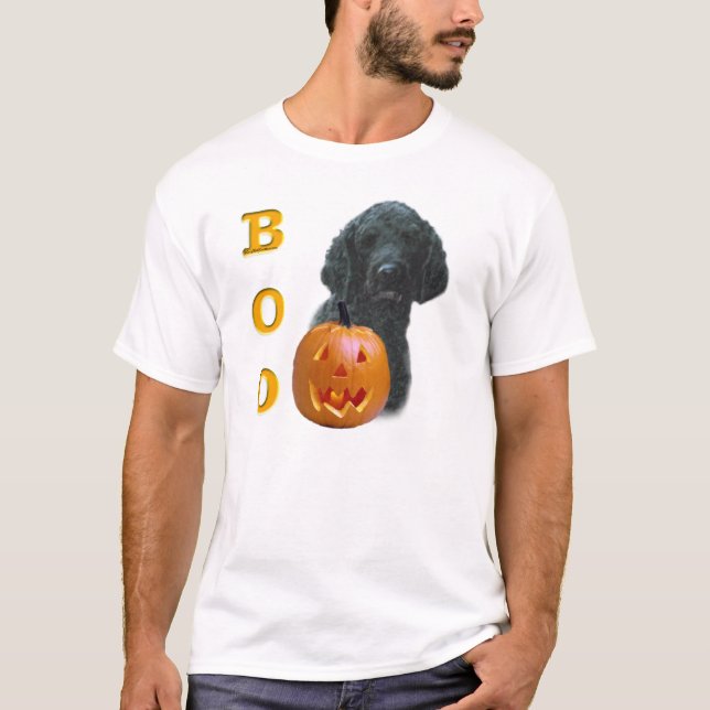 Camiseta Boo de caniche cubierto negro (Anverso)