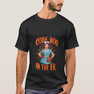 Camiseta Boo De Código Femenino En El Famoso Fantasma Hallo
