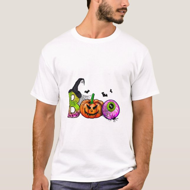 CAMISETA BOO DE HALLOWEEN      (Anverso)