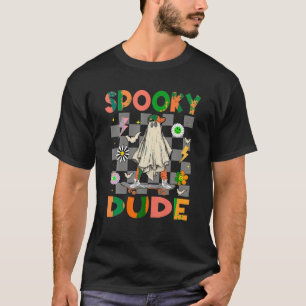 Camiseta Boo de patineta fantasma Spooky Dude Halloween