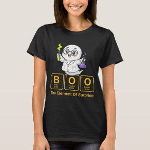 Camiseta Boo de Química El Elemento de Sorpresa Químico Lin