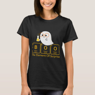 Camiseta Boo de Química El Elemento de Sorpresa Químico Lin
