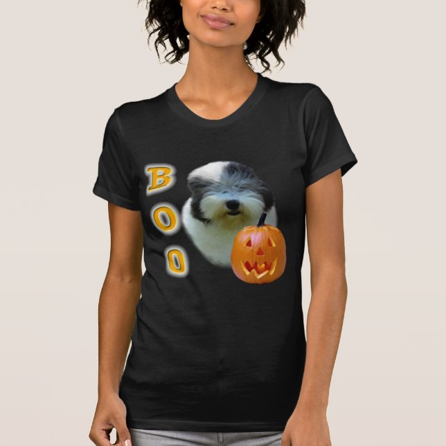 Camiseta Boo de Sheepdog Inglés Viejo (Anverso)