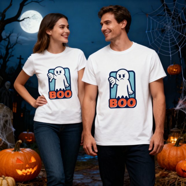 Camiseta Boo desaprueba el gruñón diseño fantasma de Hallow (Subido por el creador)
