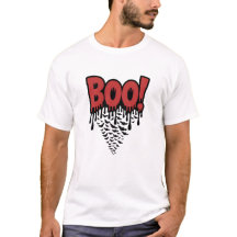 BOO! Dripping Red Horror Text – Scary Halloween