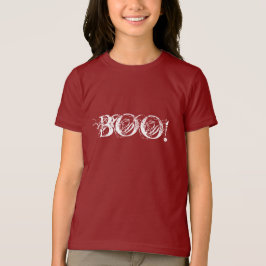 Camiseta Boo en letras interesantes para Halloween