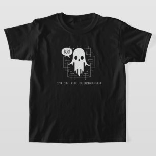 Camiseta ¡Boo! Estoy en Blockchain - Gracioso fantasma de l