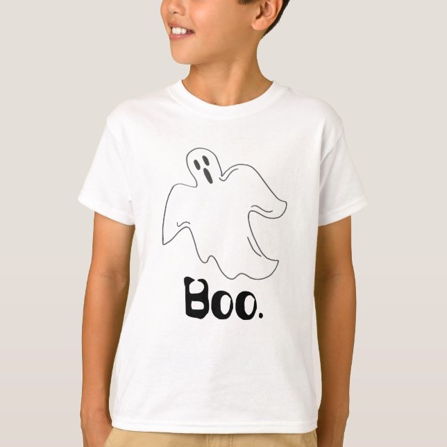 Camiseta ¡Boo! Fantasma Fiesta de disfraces de Halloween (Anverso)