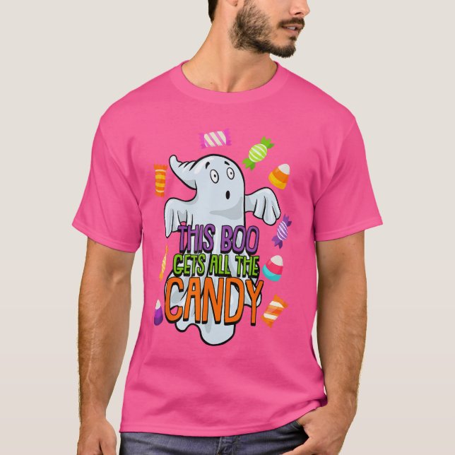 Camiseta Boo Fantasma Lazy Halloween Disstume Funny Spirit (Anverso)