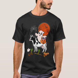 Camiseta Boo Fantasma Viajando Vaca Con Cañón De Caramelo