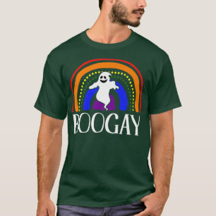 Camiseta Boo Gay Lazy Halloween Costume Lgbtq Ghost Boho Ra