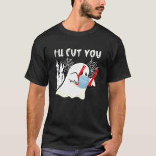 Camiseta Boo Ghost Hairstylist te cortaré Halloween Quara