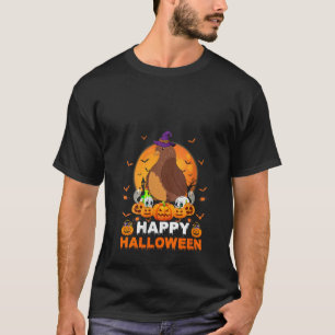 Camiseta Boo Ghost Scary Pumpkin Moon Witch Quail Bird Hall