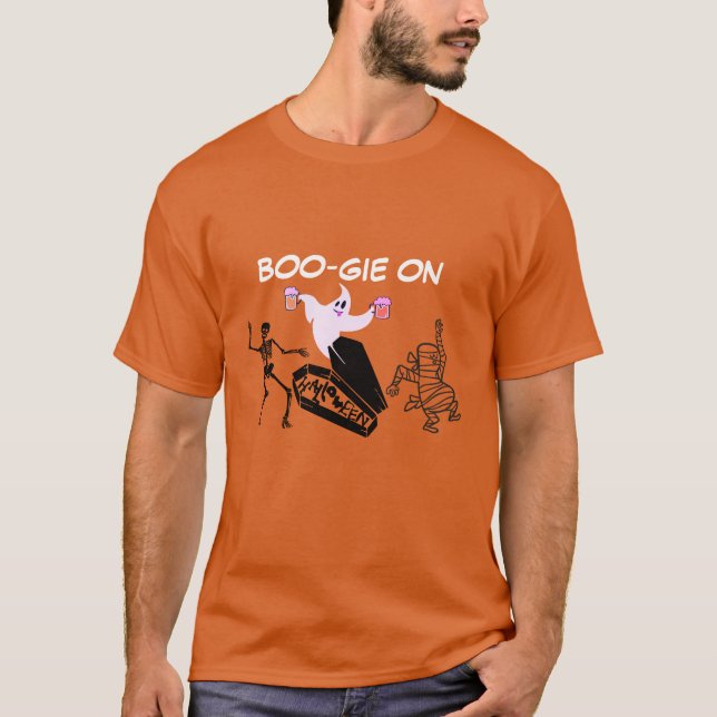 Camiseta Boo Gie En Spooky Funny Ghost Mummy Tee (Anverso)