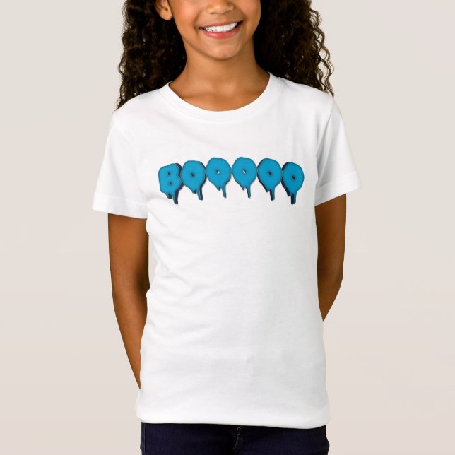 Camiseta boo gracioso texto fantasma T-Shirt