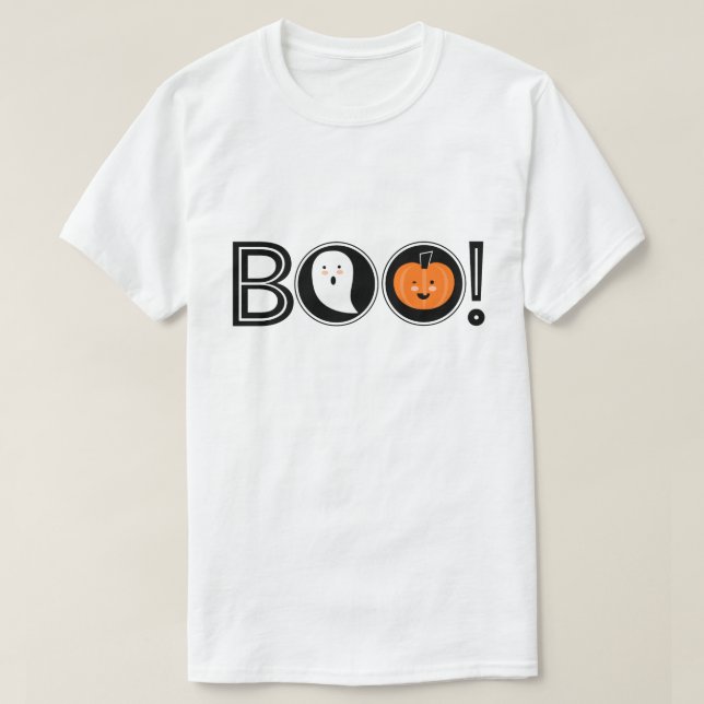 Camiseta ¡Boo! Halloween (Diseño del anverso)