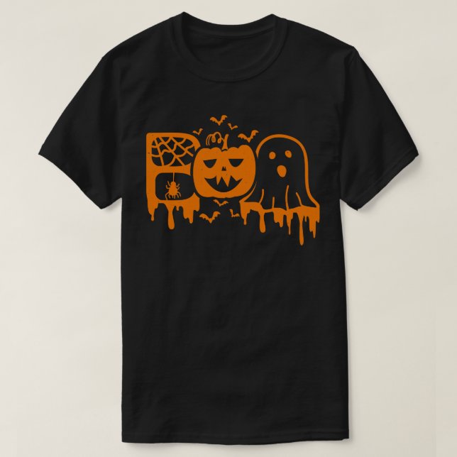 Camiseta boo halloween (Diseño del anverso)