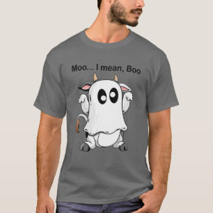Camiseta Boo Halloween 2021 Cow divertida