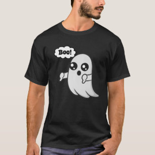 Camiseta Boo Halloween Cama De La Familia Cute