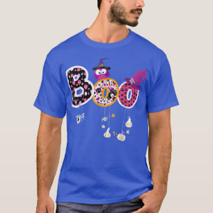 Camiseta Boo Halloween Costume Spiders Ghosts Pumkin & Witc