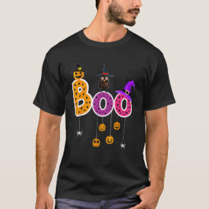 Camiseta Boo Halloween Costume Spime Fantasmas Pumkin & Wit